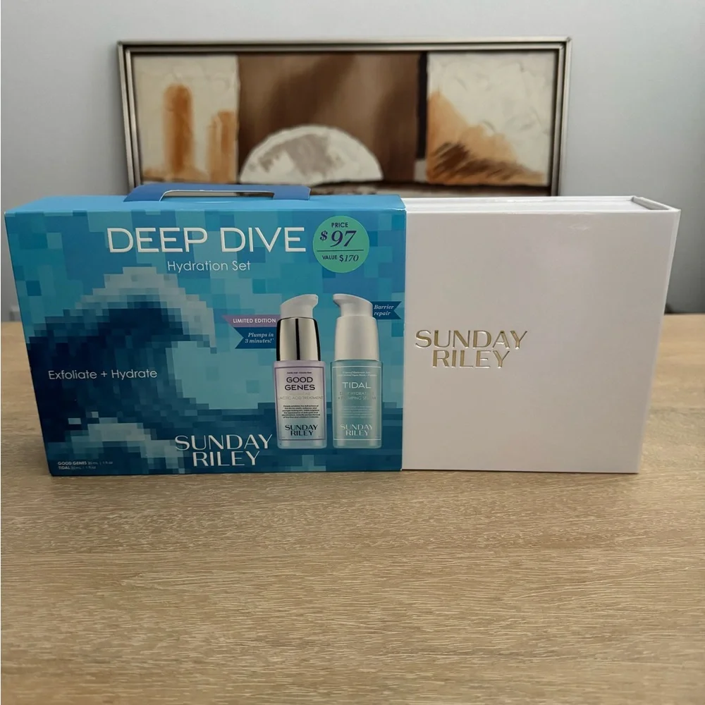New Sunday Riley Deep Dive Hydration + Plumping Set - Limited Edition - Picture 7 of 8